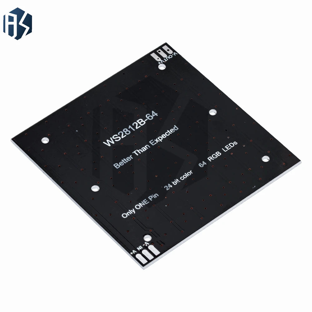 ‌WS2812 8x8 RGB LED Matrix – 64 Programmable 5050 Addressable LEDs with Arduino/Raspberry Pi Zpaxo