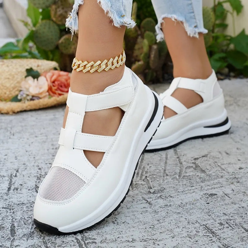 Sporty Women's Sandals Summer Thick Bottom Breathable Hollow Out