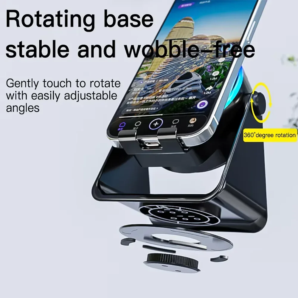 KEBIDUMEI 1 Induction Bluetooth Speaker Phone Stand Magnetic RGB
