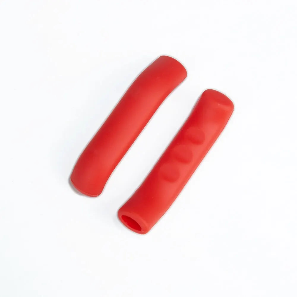 1 Pair Bicycle Brake Handle Protection Cover Mountain Road Bike Brake Lever Protection Anti Slip Gel Sleeve Cycling Accessories Zpaxo red