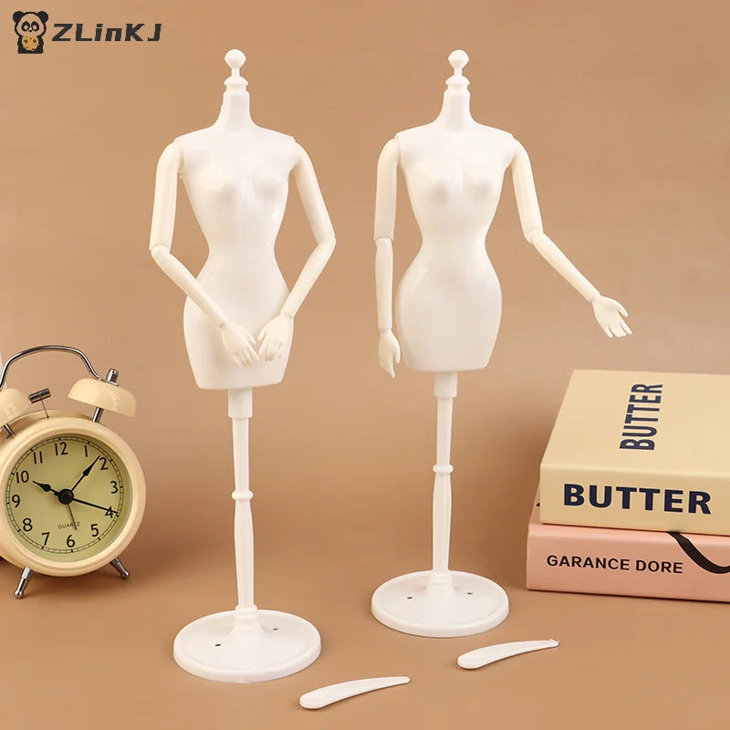 ▶1PCS 1:6 Doll Mannequin Coat Hanger Dollhouse Doll Skirt Support Wedding Mannequin Stand Humanoid Model Toy Doll Gown Display Zpaxo