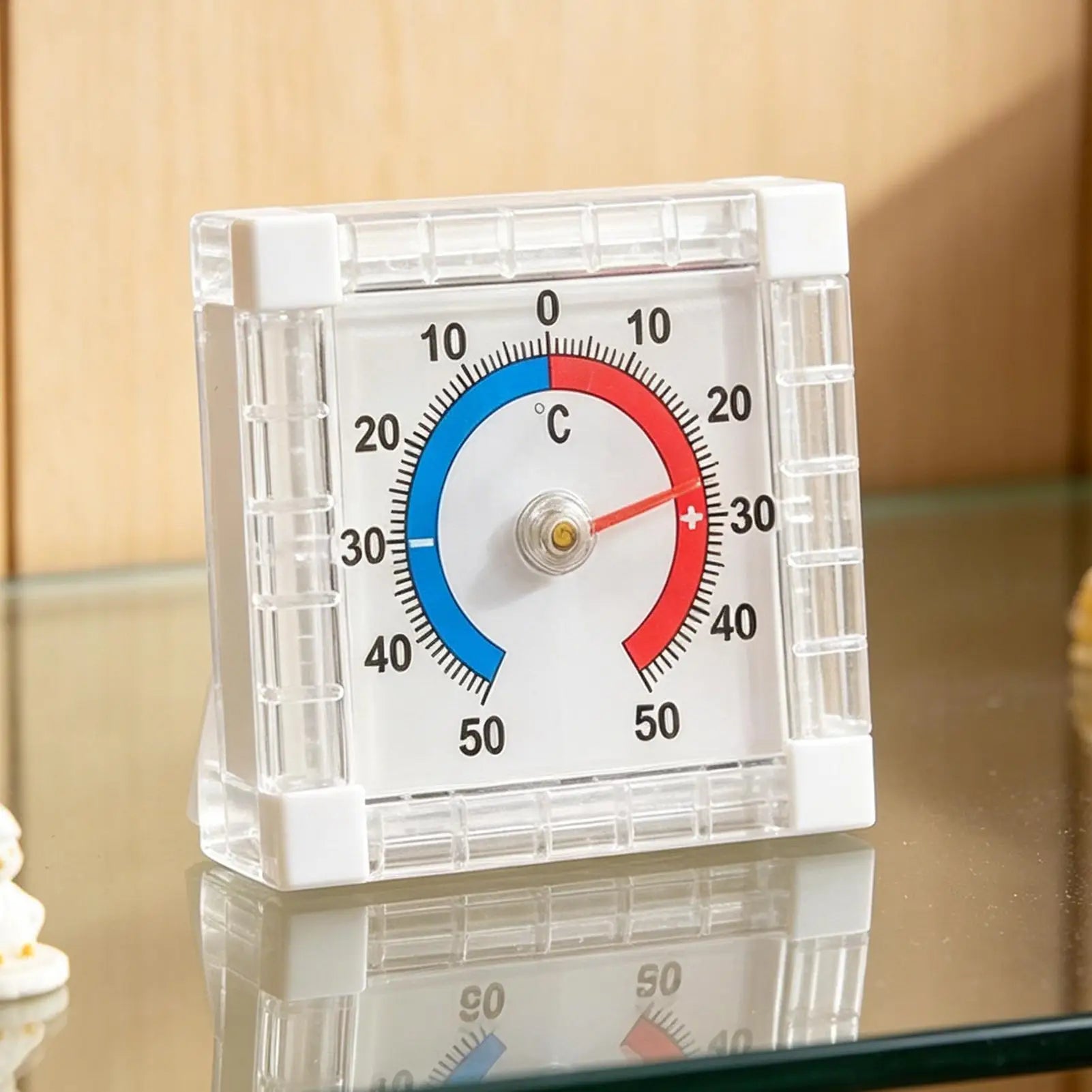 -50C~50C Dial Temperature Thermometer Window Indoor Outdoor Wall Garden Home Graduated Disc Measurement Multimeter Zpaxo
