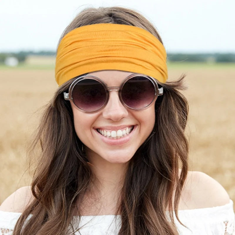 Sports headband for ladies, wide yoga elastic headband, running hair band, sports hair accessory, headwear Zpaxo