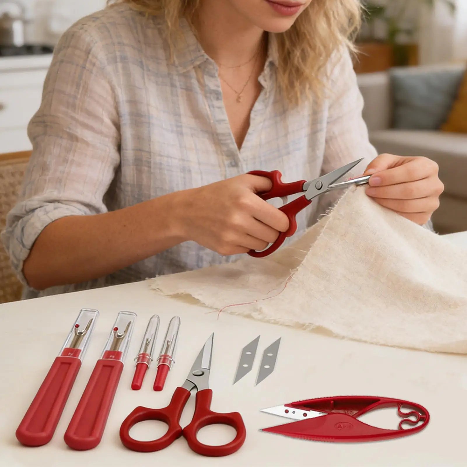 Seam Rippers Sewing Ergonomic Small Scissor Handy Tool Hand