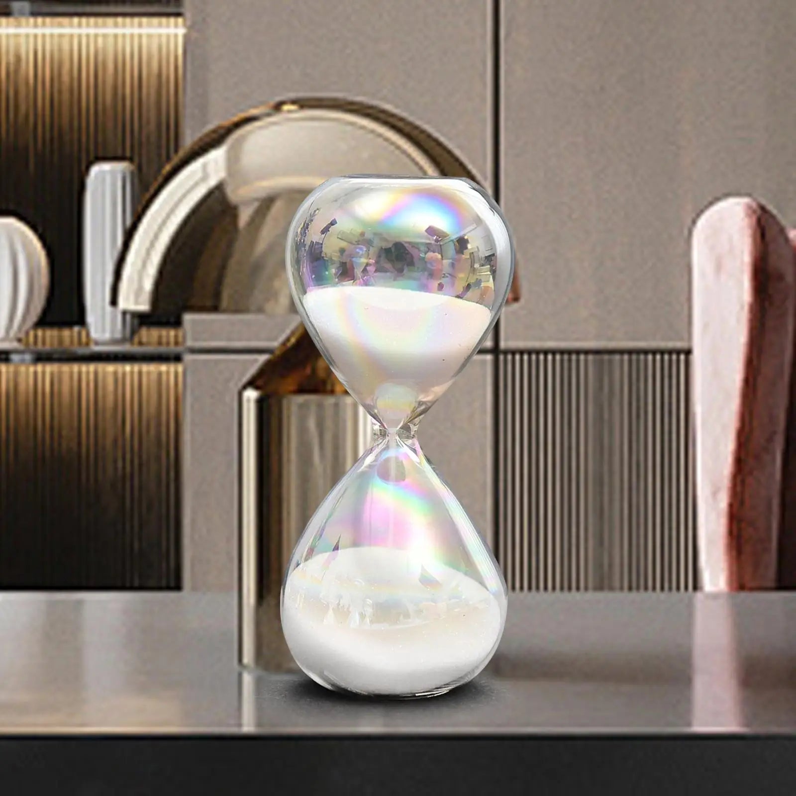 Sand Hourglass Kids Adults Gift Decoration Nordic Glass Colorful Sandglass for Festival Party Kitchen Bedroom Restaurant Zpaxo 5min