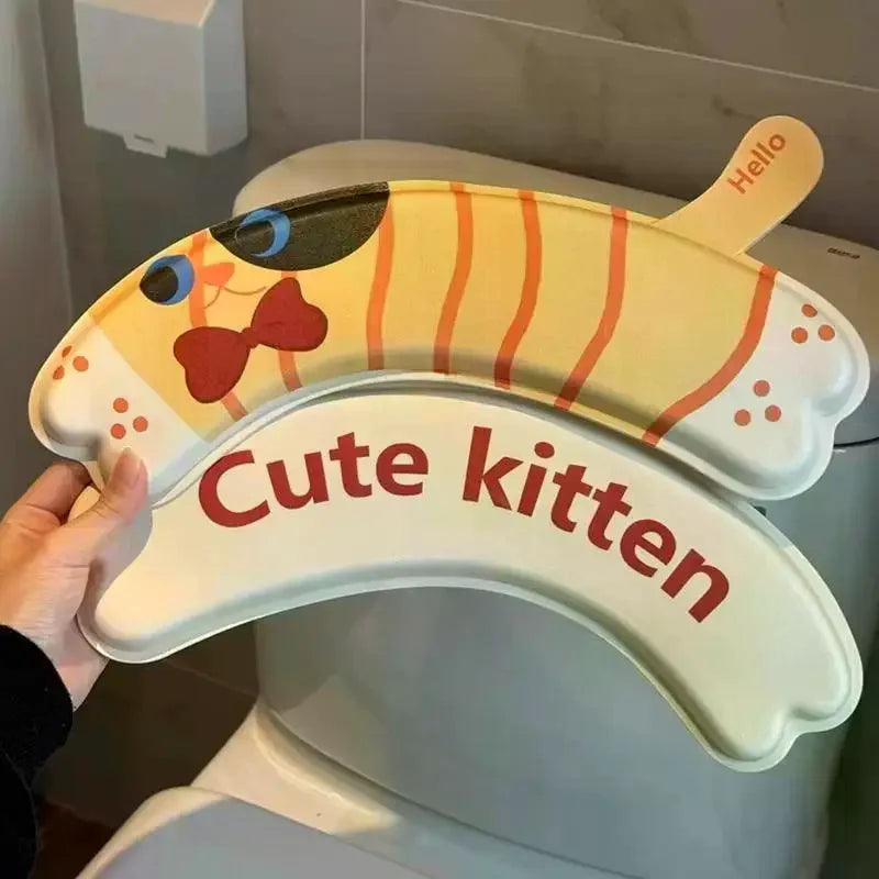 Cartoon Toilet Seat Cover Mat Warm Soft Lid Pad Bathroom Closestool Zpaxo