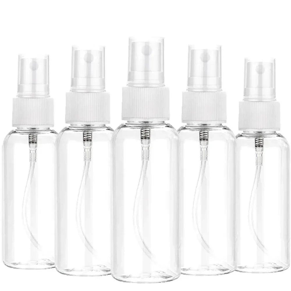 Refillable 30ml 50ml 100ml Clear PET Plastic Portable Spray Bottle Empty Perfume Container Zpaxo 30ml 50ml 100ml