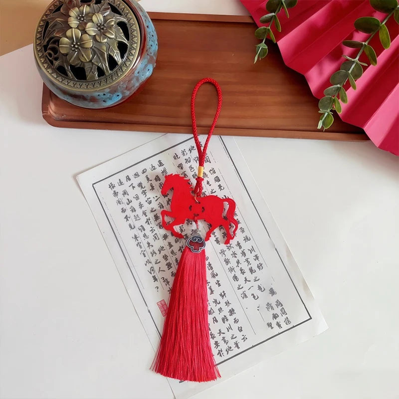 Year Horse 2026 Wall Adornment Fortune Bringing Zodiac Pendant Zpaxo A one size