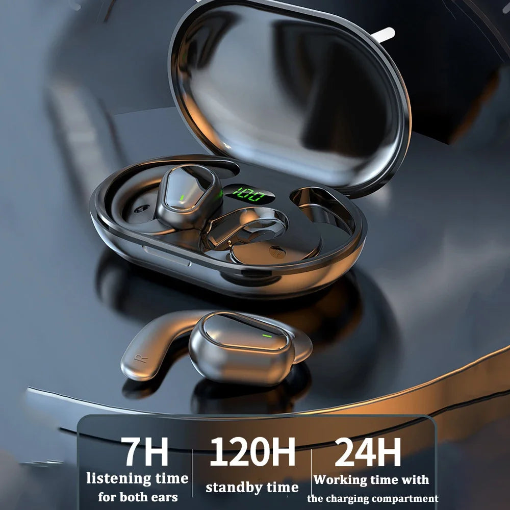 Bluetooth 5 3 Headphones Ear Hook Earphones Wireless Hifi Stereo
