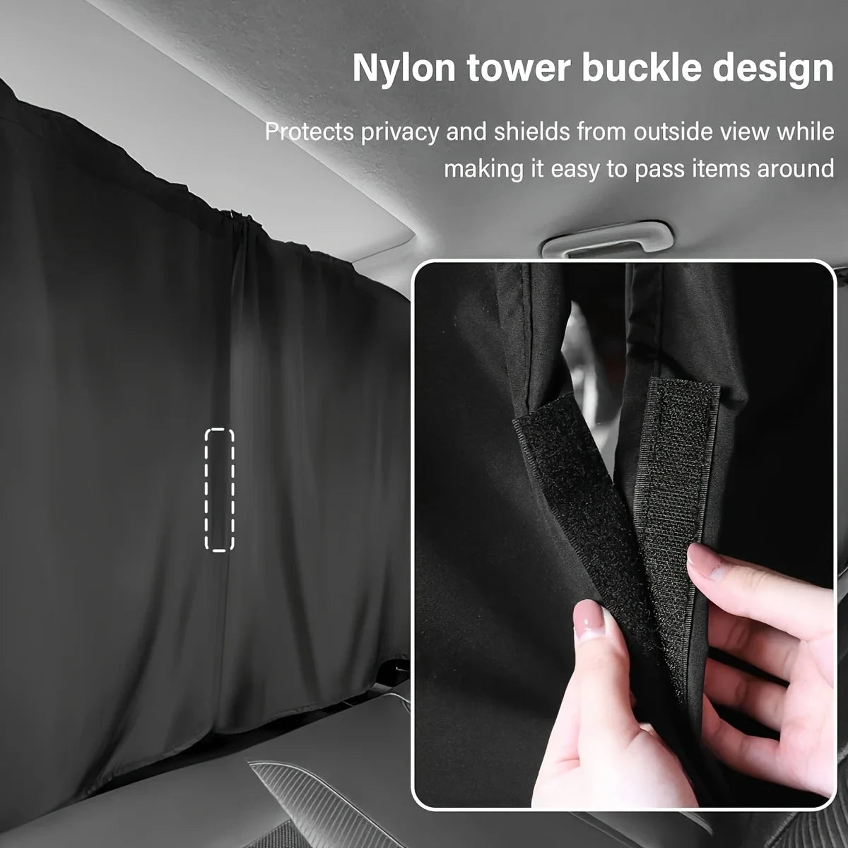 Car Privacy Curtain Window Shade Travel Nap Night Camping Detachable