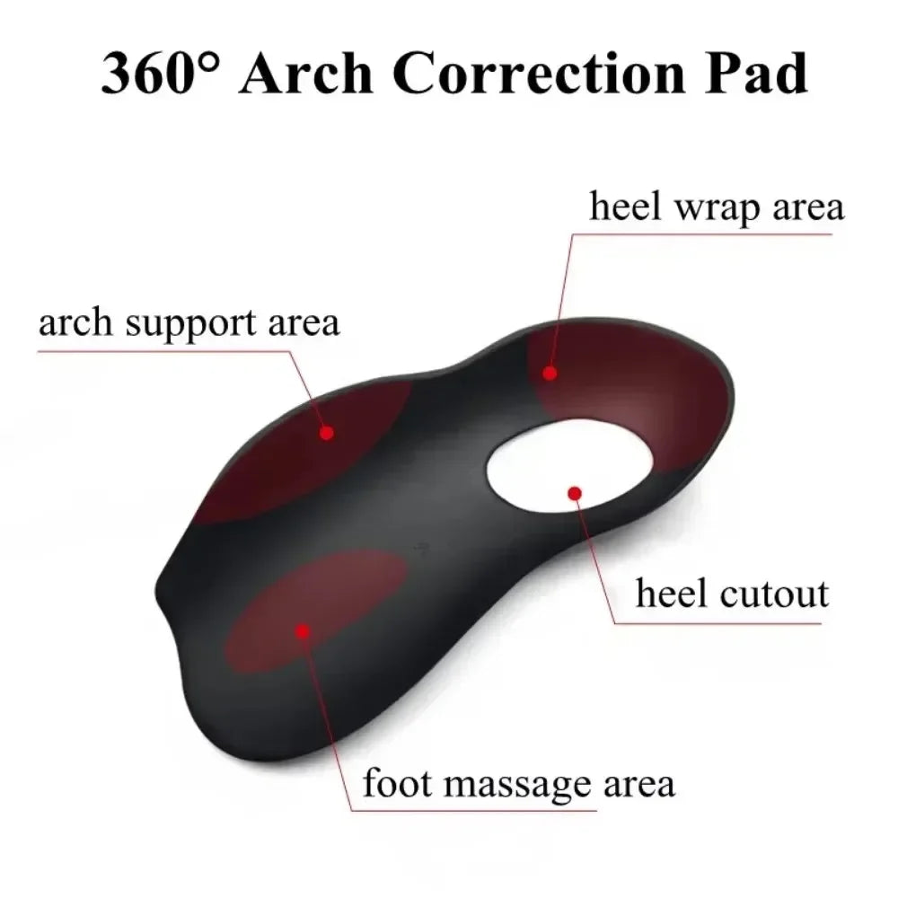 1 Pair Orthotic Insoles For Flat Feet O-Shaped Legs And Plantar Fasciitis - Unisex Arch Support Shoe Inserts Zpaxo