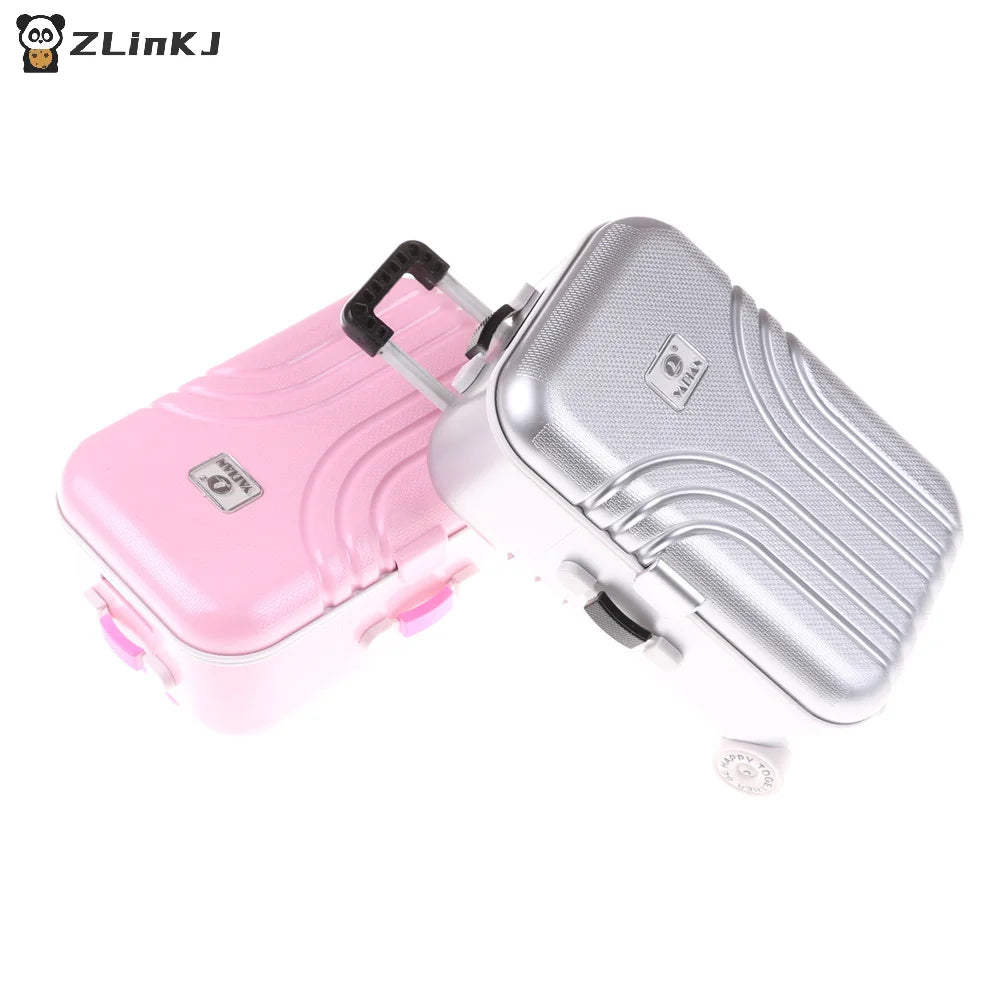 ▶1Pcs Mini Suitcase For 18 Inch American Doll & 1/3 & Newborn Baby Dolls Outdoor Travel Box Toy Accessories Zpaxo