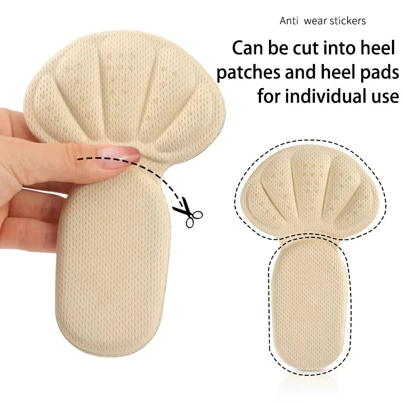 2-in-1 Heel Cushion Pads – Anti-Slip Sponge Heel Protector 2-Pack Heel Cushion Pad Zpaxo