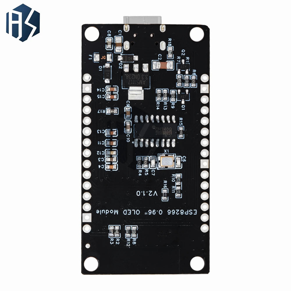 NodeMCU ESP8266 Development Board with 0.96 Inch OLED Display - CH340G ESP-12F WiFi Module, Type-C USB Compatible for Arduino Zpaxo