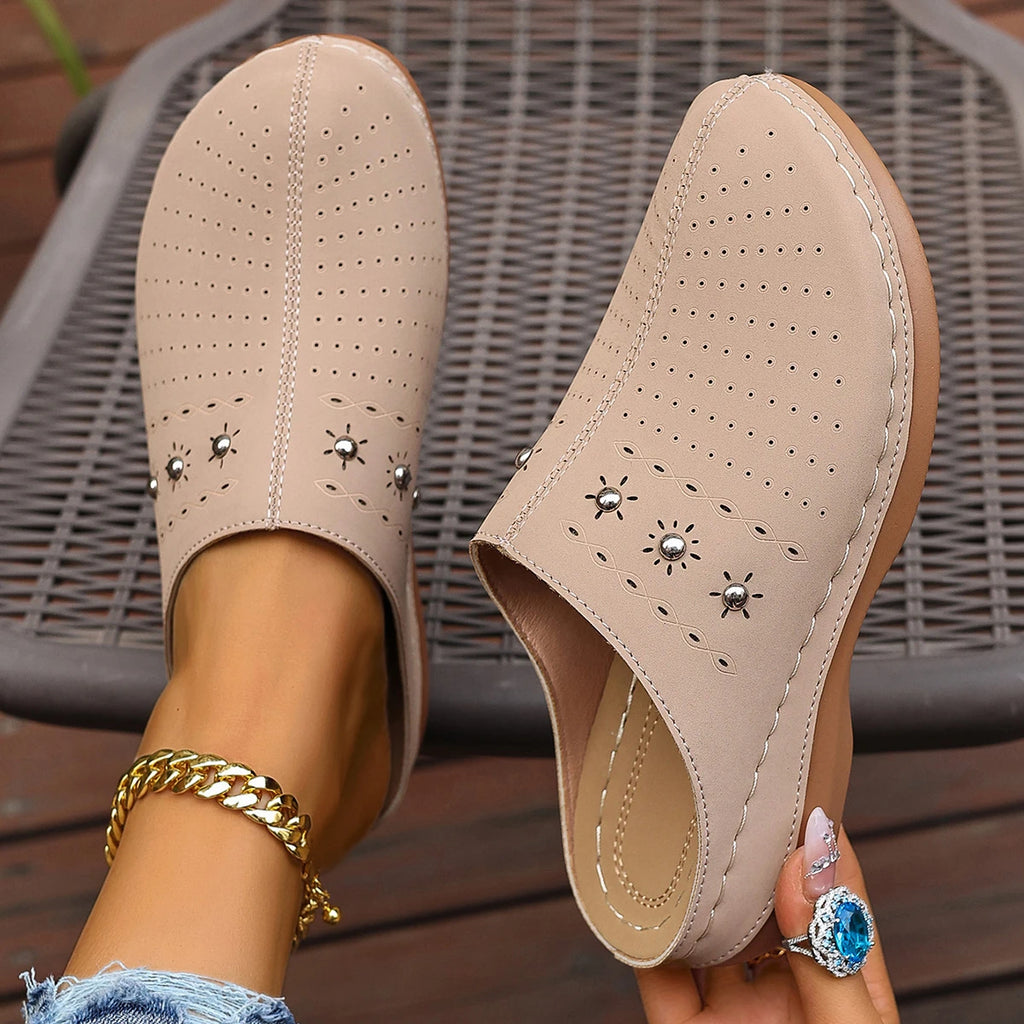 Women Slippers Summer Platform Hollow Outdoor Beach Shoes Woman Slip