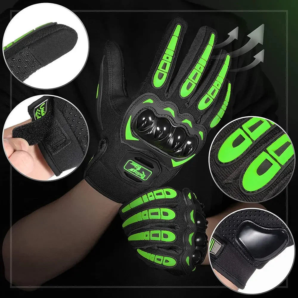 Waterproof Touchscreen Full Finger Motorcycle Riding Gloves