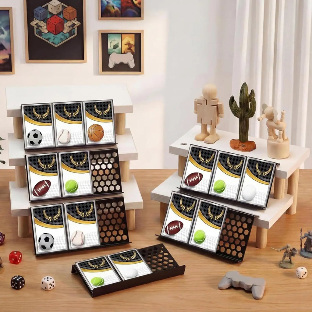 Trading Card Display Riser Acrylic Organizer Holder Sports Cards Organizer Riser for Home Living Room Bedroom Den Shelf Shop Zpaxo
