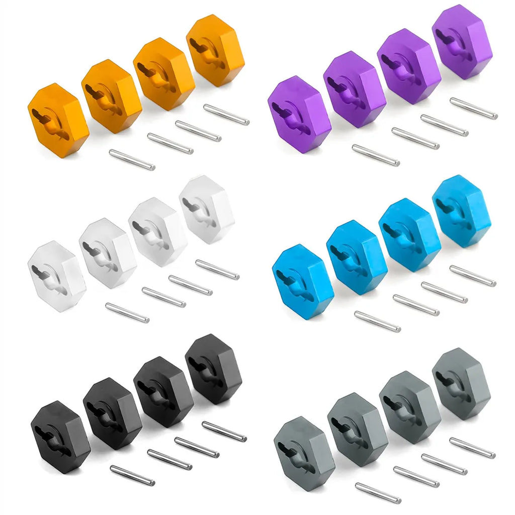 1 16 RC Car Upgrade Wheel Hex Hubs Axle Pins Traxxas E-revo Slash 4WD