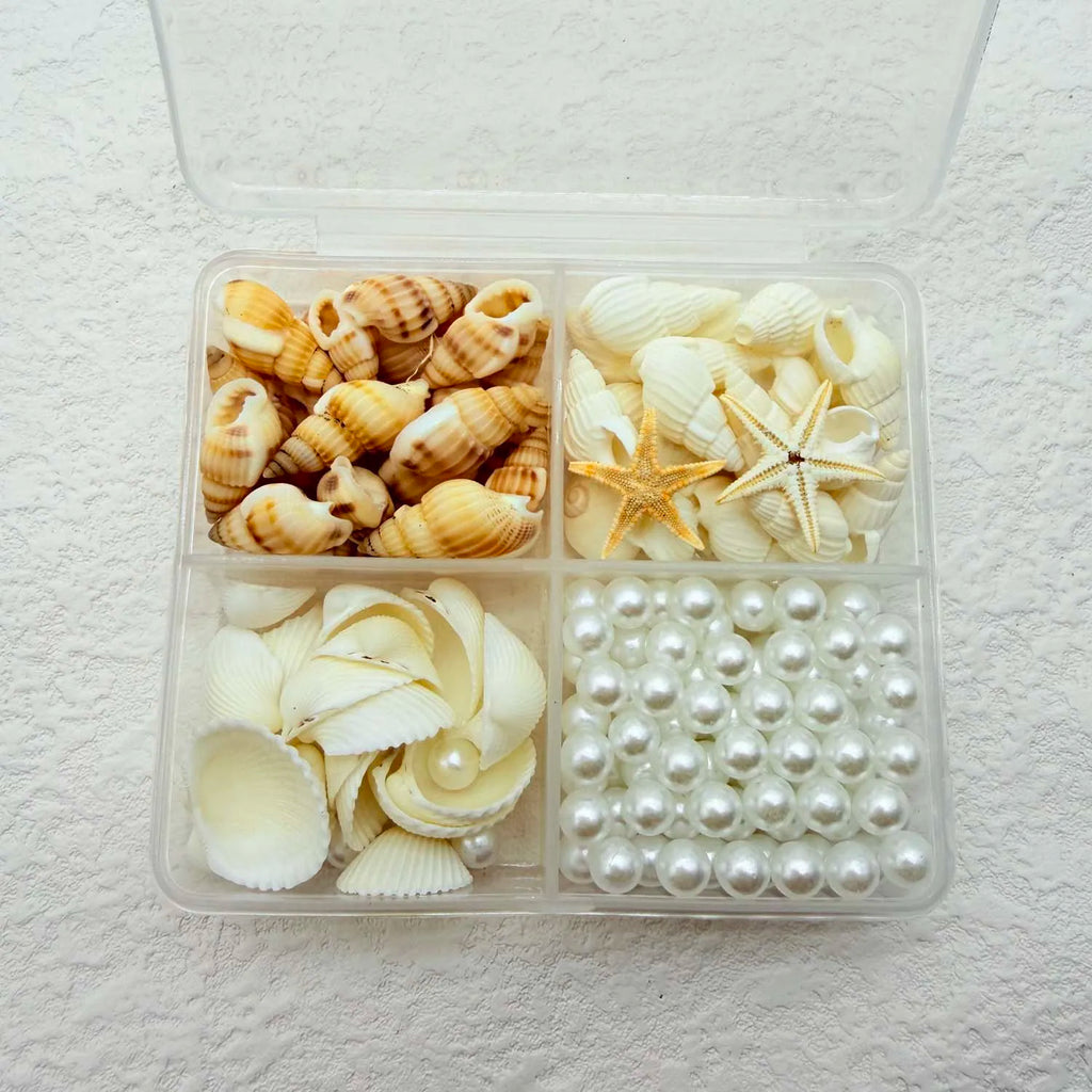Natural Mixed Sea Shells & Pearl Charms – DIY Craft & Decor Shell Craft Charms Zpaxo