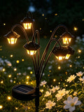 This Six-headed Solar-powered Outdoor Decorative Lantern Can Be Zpaxo Warm White