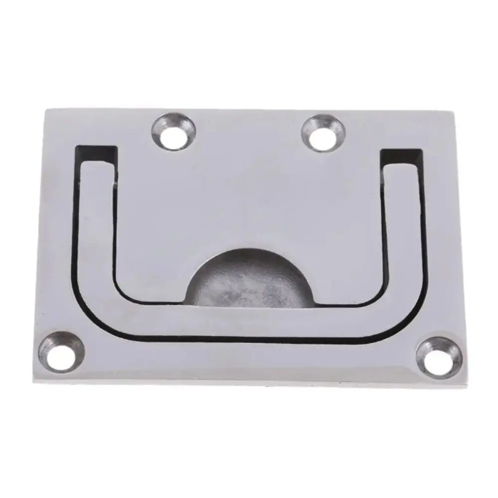 316 Stainless Steel Stainless Steel Pull Ring Mirror Finish 76x56mm Size Marine Hardware Square Shape Flush Fittings Zpaxo