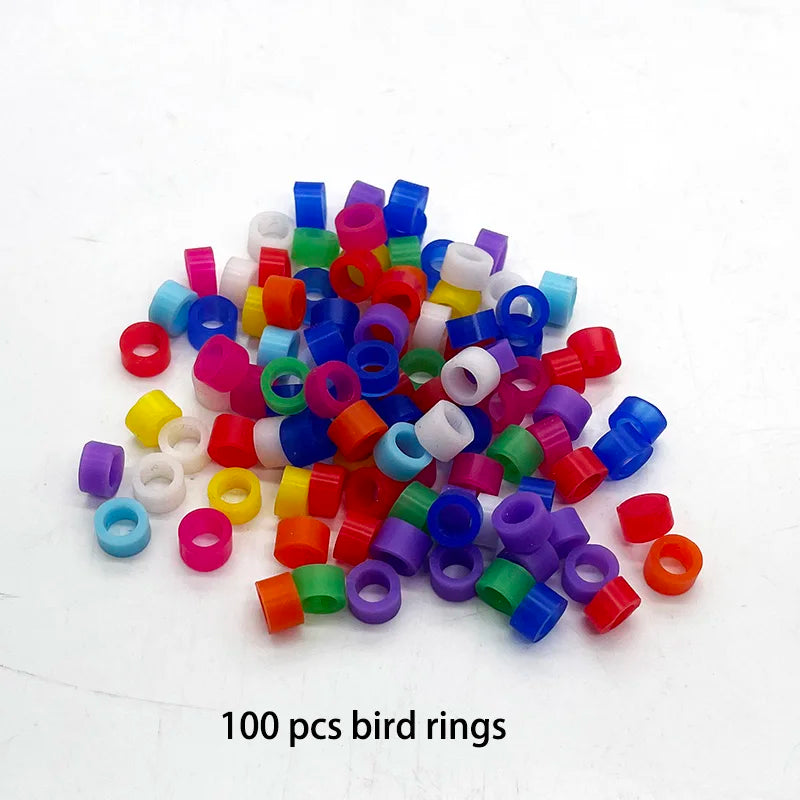 Bird Ring Leg Bands Parrot Finch Canary Gouldian Diameter Foot Zpaxo 100pcs rings 5mm