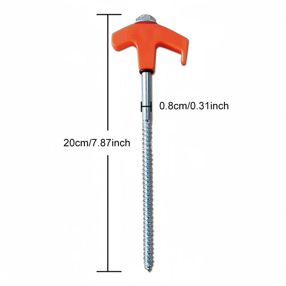 Camping Pegs Drill Hex Socket Stakes Ground Anchors Tent Nail Heavy