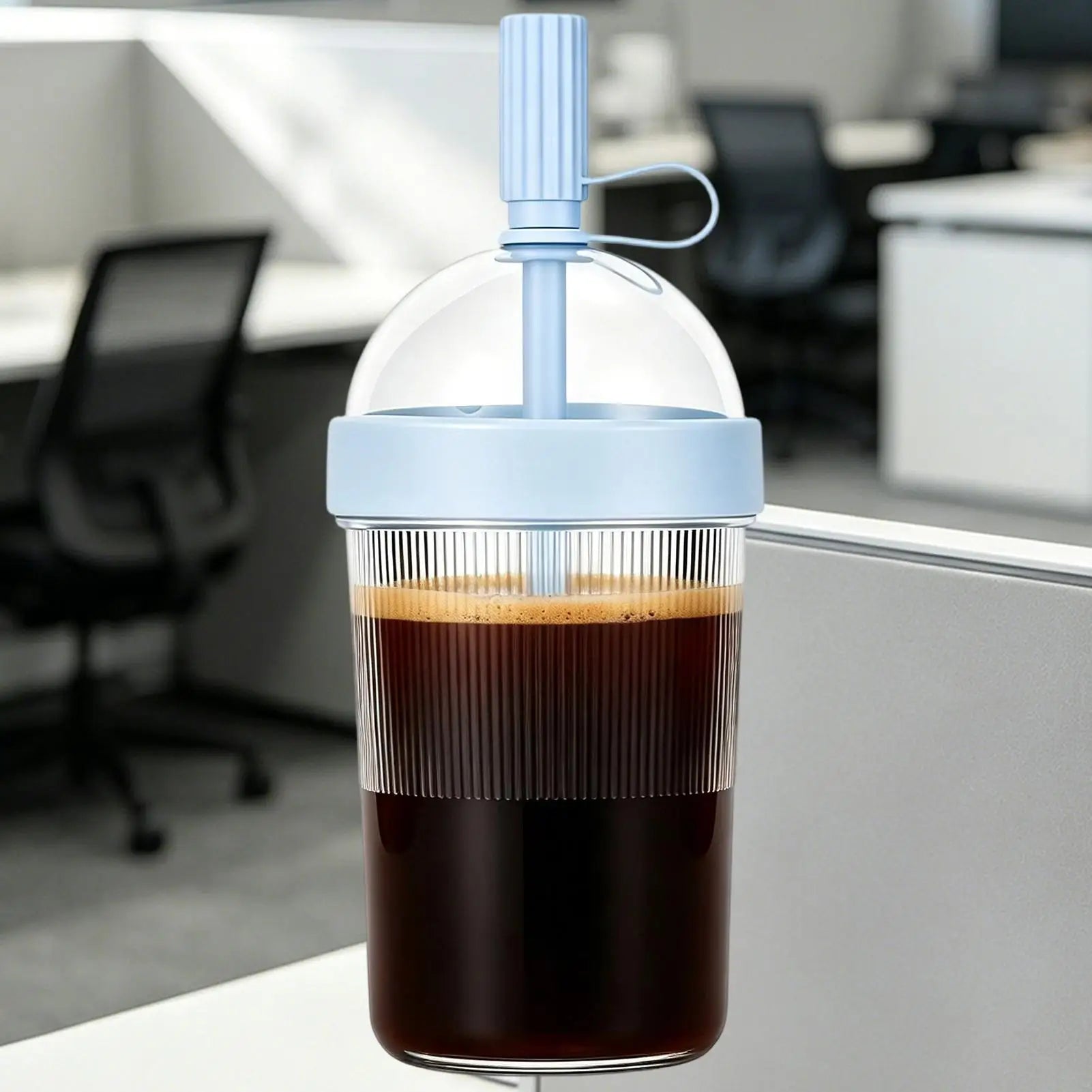 Coffee Cups Lids Reusable Drinkware Lid Straw Cold Drink Tumbler