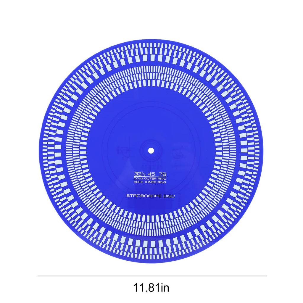 Turntable Strobe Disc X Calibration Double Sided 33 45 78 RPM Record