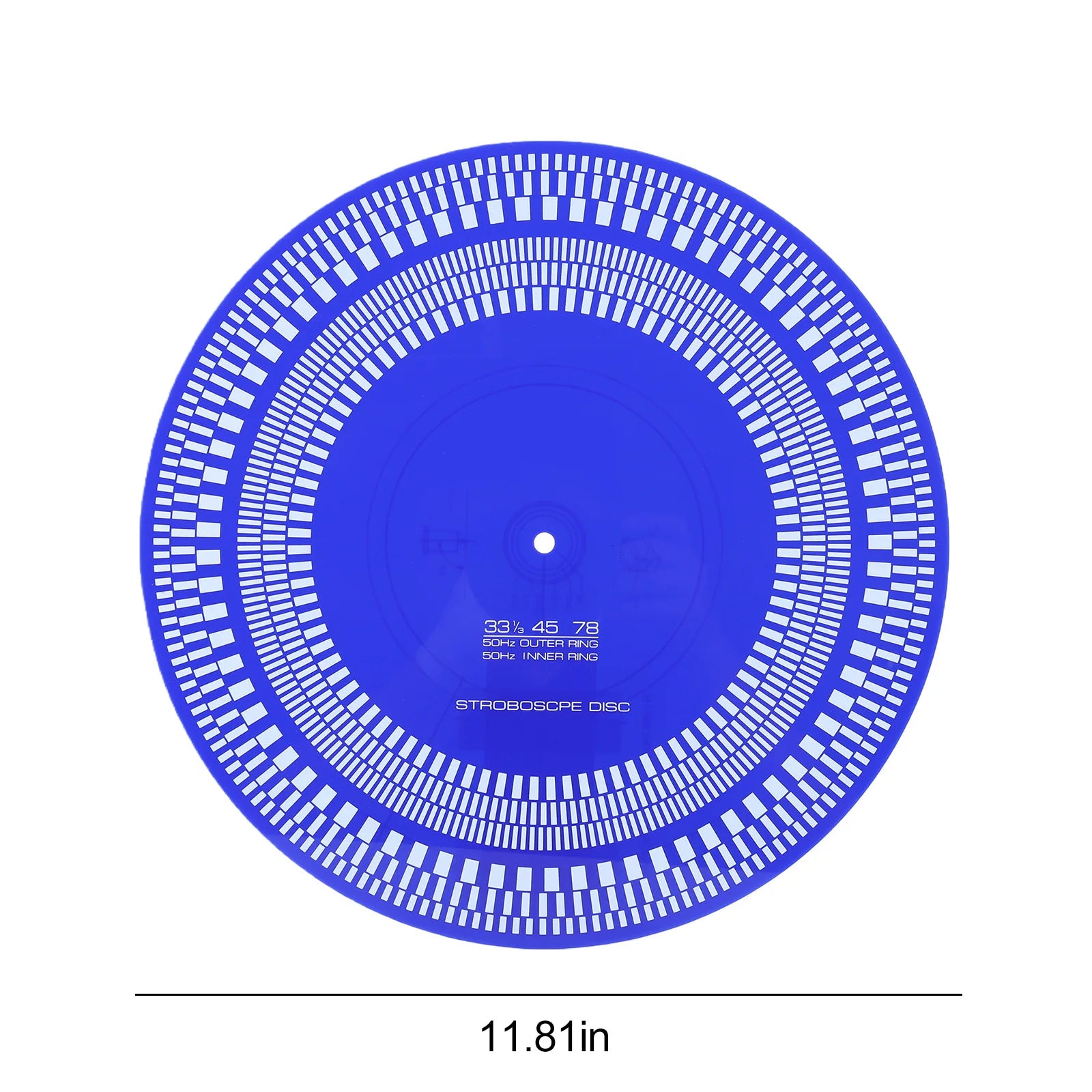 Turntable Strobe Disc X Calibration Double Sided 33 45 78 RPM Record