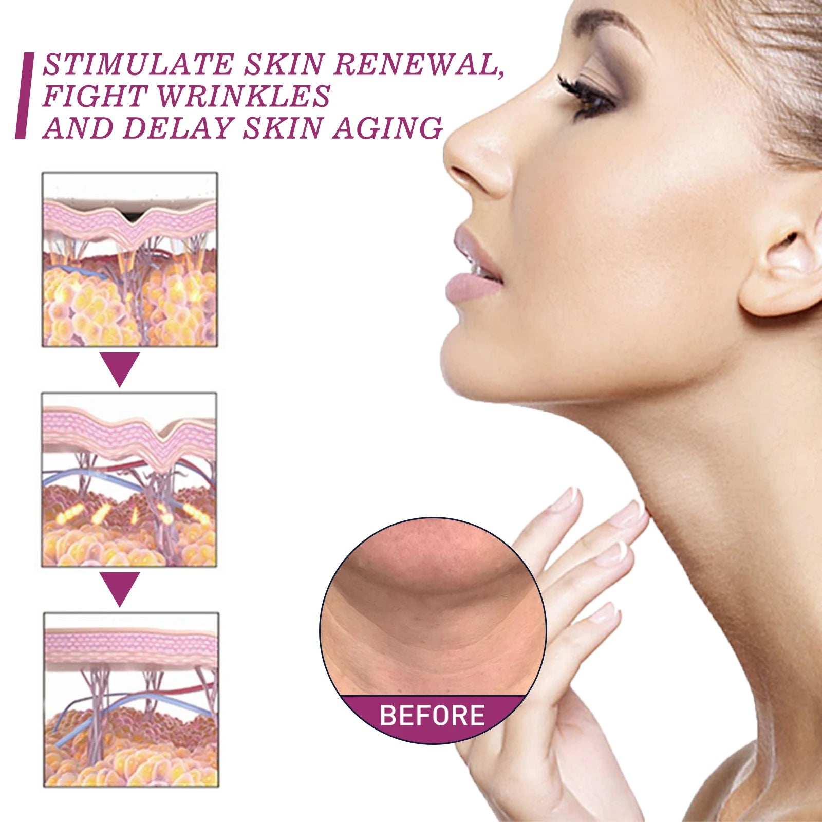 JAYSUING Hydrolyzed Collagen Neck Cream Anti-Aging Neck Firming Cream Reduce Wrinkles & Tighten Skin Moisturizing Care for neck Zpaxo