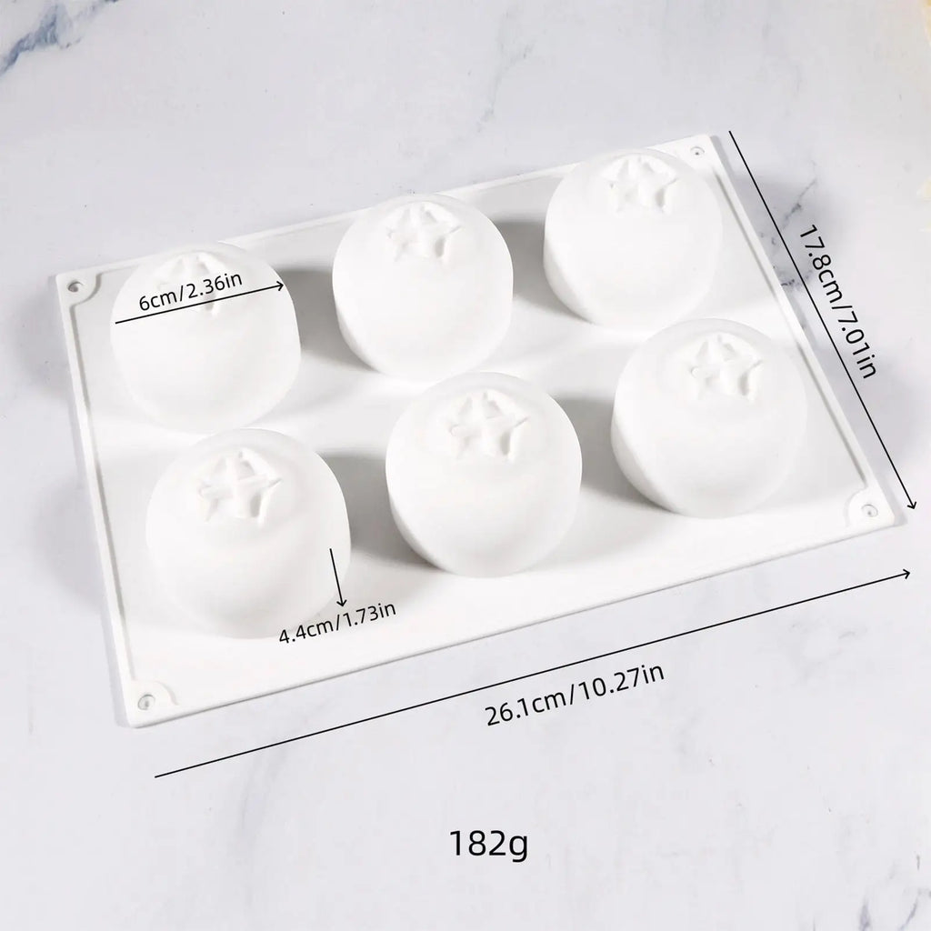 Molds Baking 6 Cavity Silicone Muffin Pan Food Grade Heat Resistant