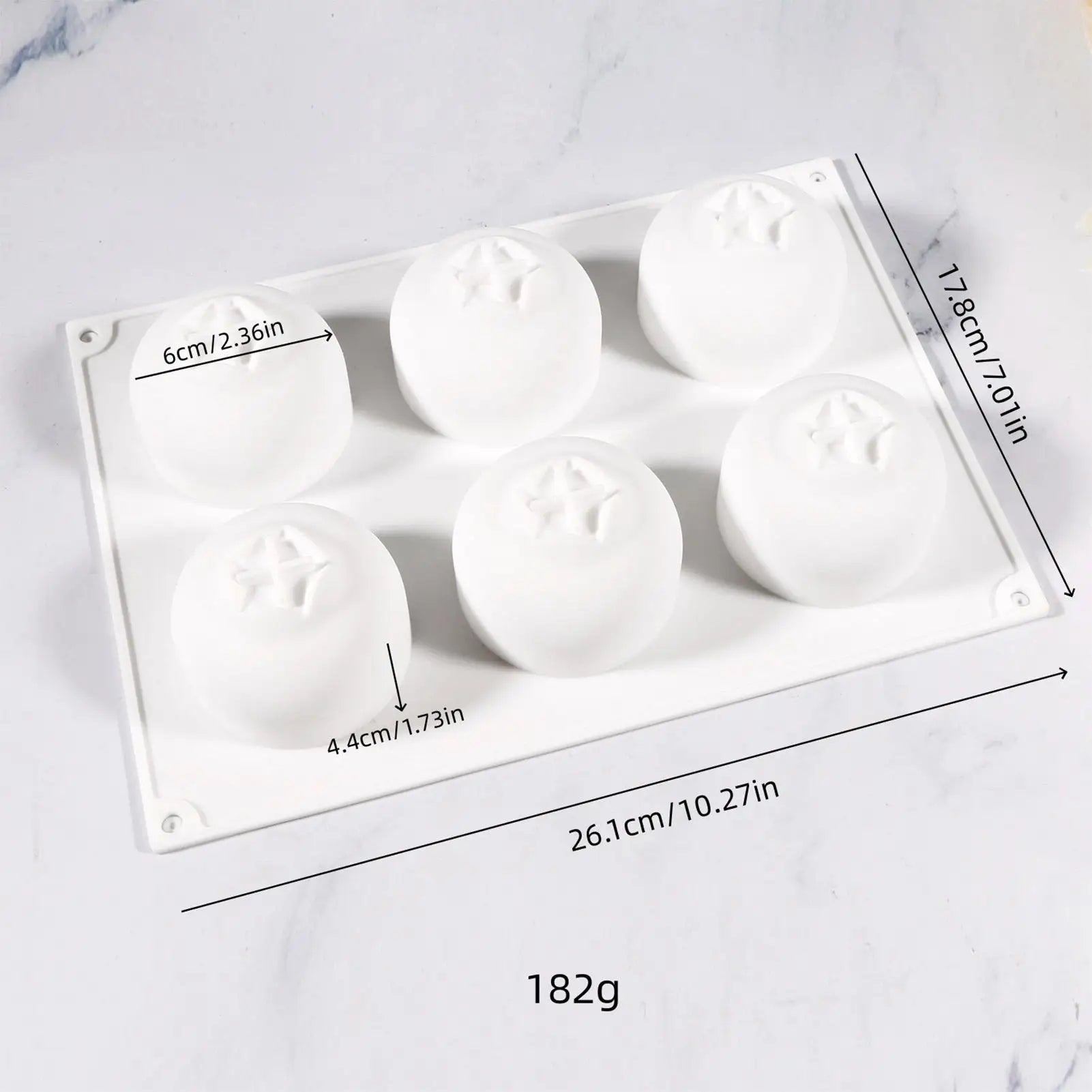 Molds Baking 6 Cavity Silicone Muffin Pan Food Grade Heat Resistant