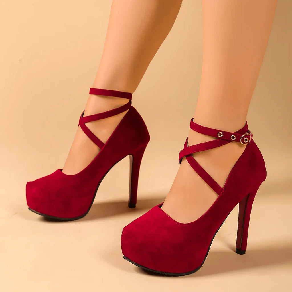 Fashion Sexy Heels Ladies Stilettos Strappy Pumps Women's Sandals Zpaxo