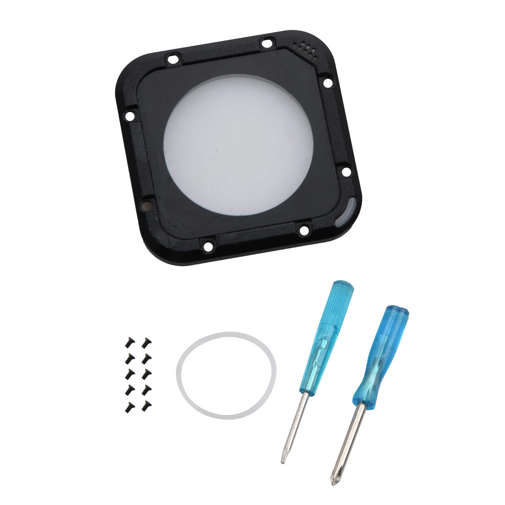 Black Durable Aluminum Metal Frame Glass Lens Ring Cover Replacement