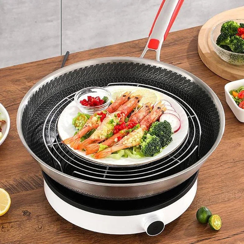 1Pcs Steamer Rack Multifunction Pot Steaming Tray Dumplings Eggs Grill Stand Kitchen Tableware Cooking Utensils Zpaxo