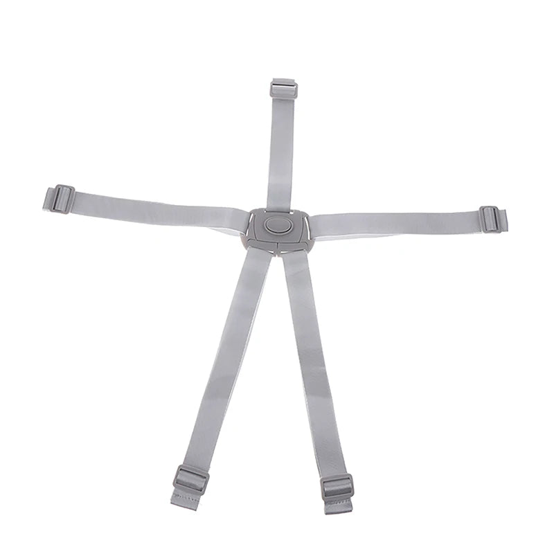Buckle Baby Universal 5 Point Harness High Chair Safe Belt Seat Belts For Stroller Pram Buggy Children Kid Pushchair Zpaxo grey