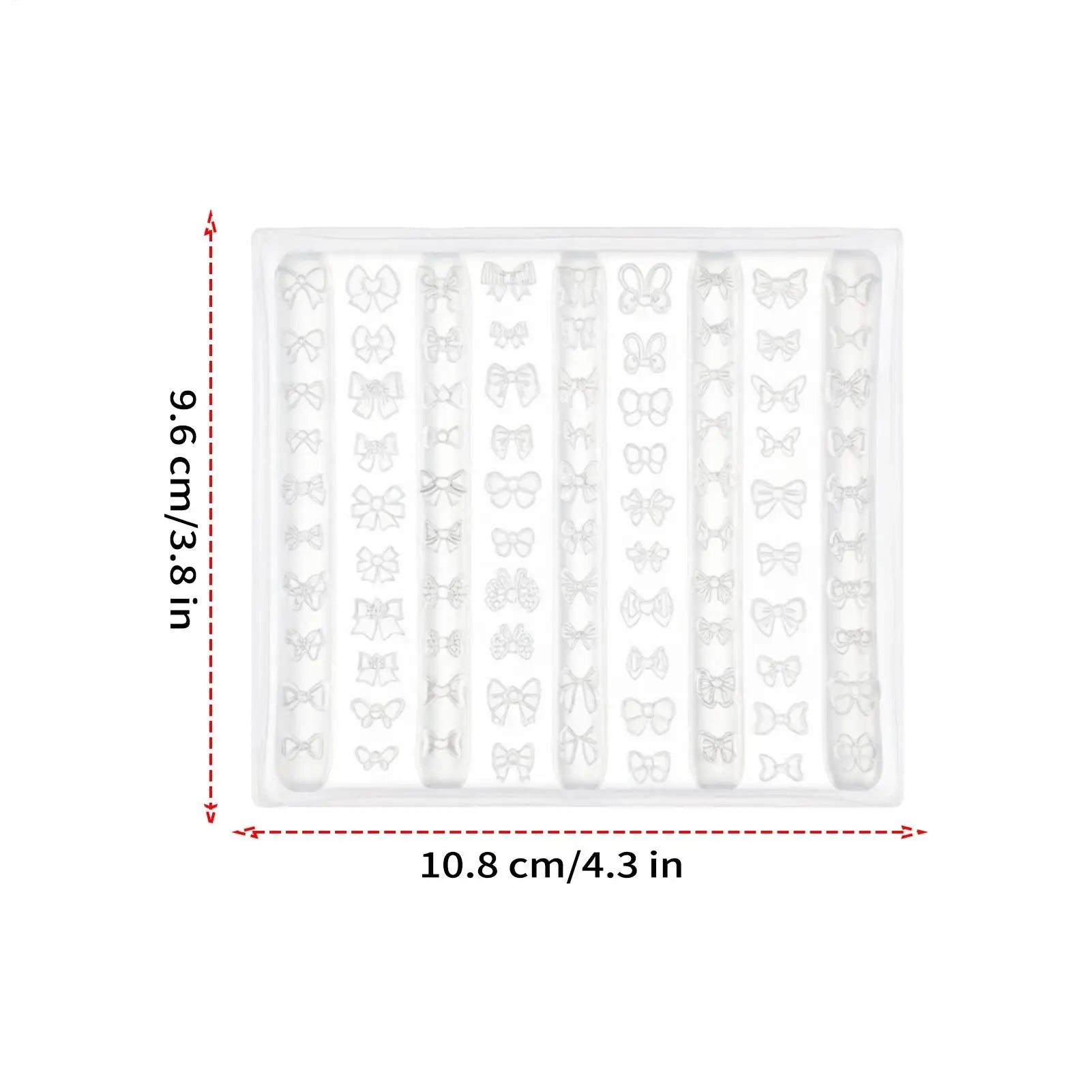 Silicone 3D Bow Mold Reusable DIY Decoration Manicure Design Tool