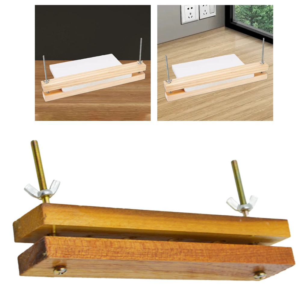 Wooden Binding Press machine Durable Wooden Bookbinding Press for Home Tags DIY Bookbinding Manual Binding Paper Punch Machine Zpaxo