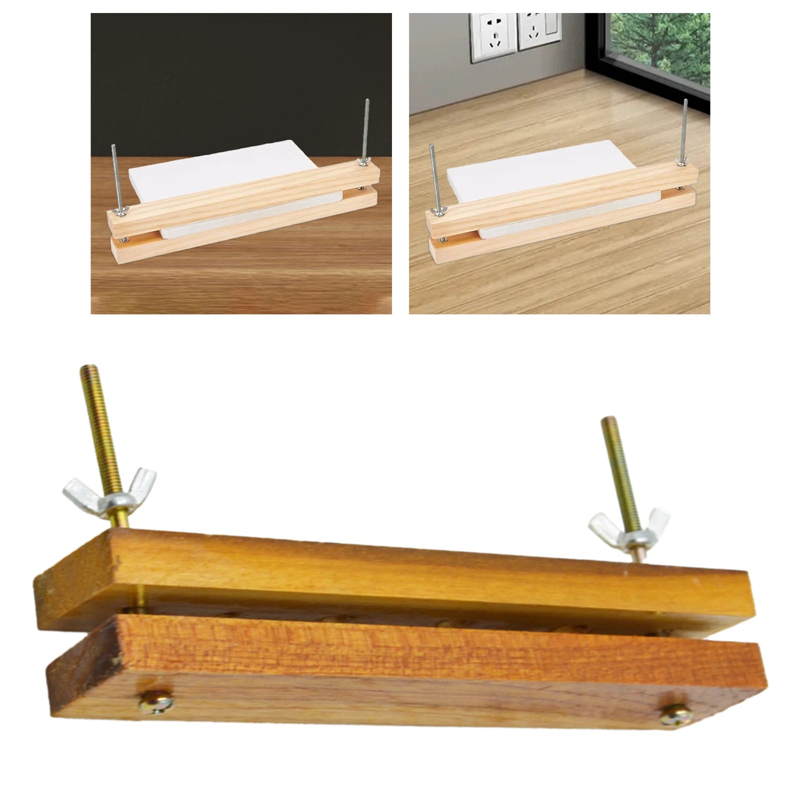 Wooden Binding Press machine Durable Wooden Bookbinding Press for Home Tags DIY Bookbinding Manual Binding Paper Punch Machine Zpaxo