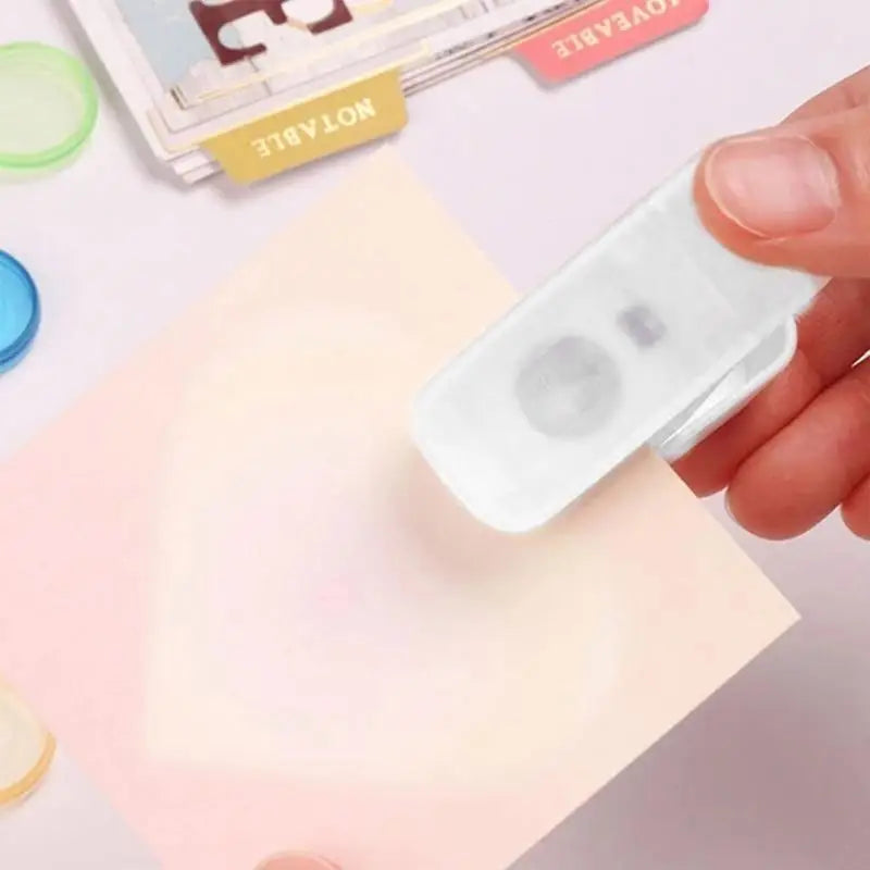 652F Mushroom Hole Single Puncher Labor Saving Mini Portable Paper Zpaxo