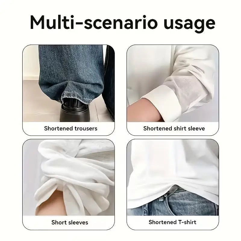 1/6pcs No-Sew Hem Clips – Adjustable Anti-Dragging Buttons, Invisible Fix for Shortening Pant Legs Zpaxo