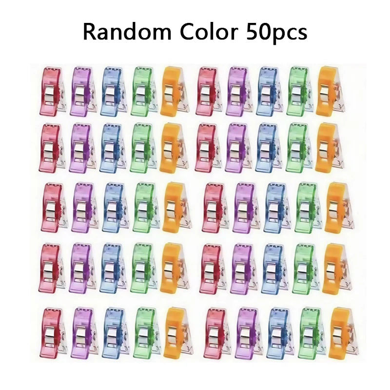 Colorful Multipurpose Sewing Clips – Assorted Craft Clip Set Sewing Clips Set Zpaxo Random Color 50pcs