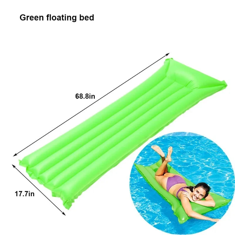 Inflatable Swim Stick Pool Float Ring Tube Water Floating Hammock