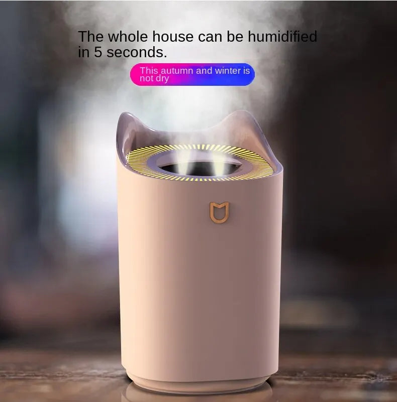 3000Ml Dual Jet Air Humidifier Large Capacity Atomizer Ultrasonic Aroma Diffuser Cool Mist Maker Air Humificador Purifier Zpaxo