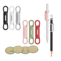 6pcs Magnetic Pencil Holder Tablet Touch Pen Clips Multifunction Silicone Adjustable Pen Stand For Office Organizer Accessories Zpaxo 6pcs Mixed