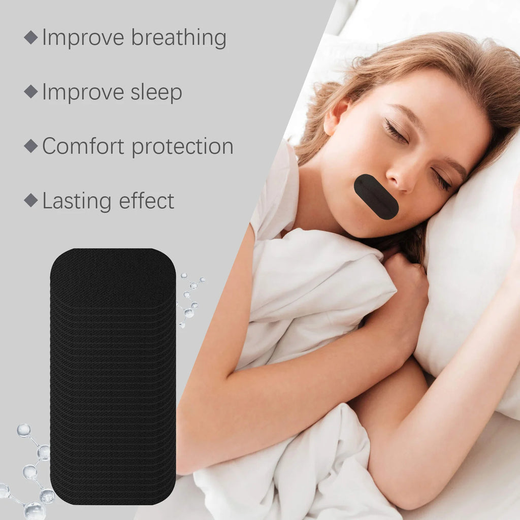 Mouth Tape for Sleep – Anti-Snoring Moisturizing Strips 30ct Sleep Mouth Tape Zpaxo
