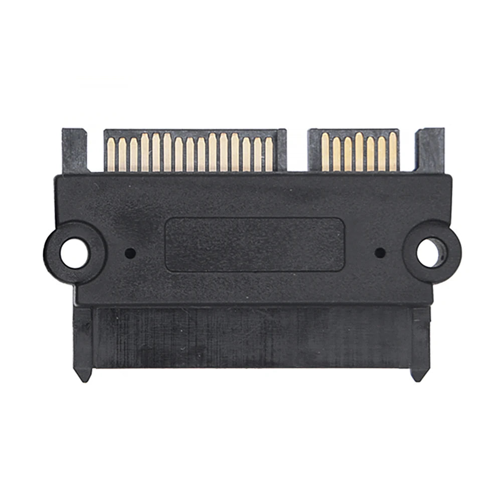 SATA Male Female Straight Head 22Pin 7+15 Converter Power Data Adapter