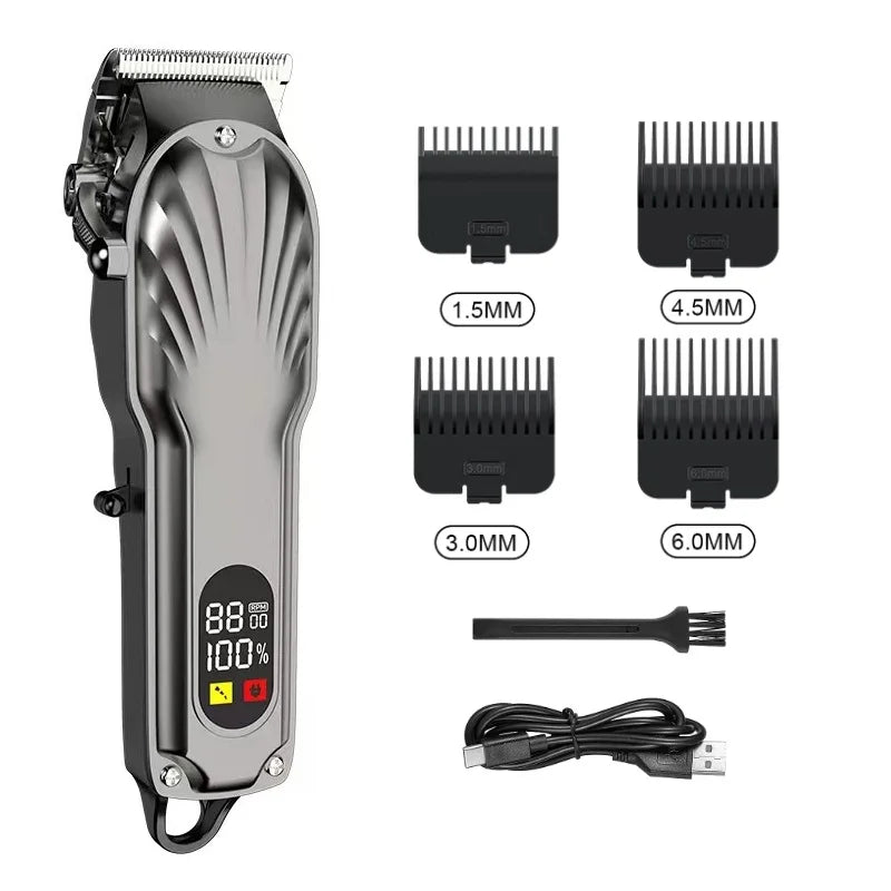 2026 Professional Men's Hair Scissors High-power Adjustable Wireless