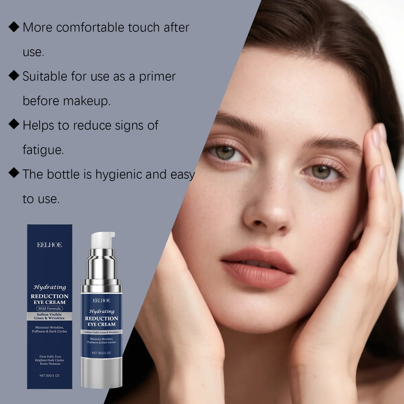 Hydrating Lifting Firming Eye Cream Anti-Puffiness Nourishes Refines Delicate Eye Area Skin Tightening Hyaluronic Acid Eye Cream Zpaxo
